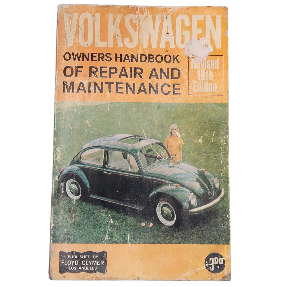Volkswagen Owners Handbook of Repair and Maintenance 10th Ed 1968 Clymer Vintage